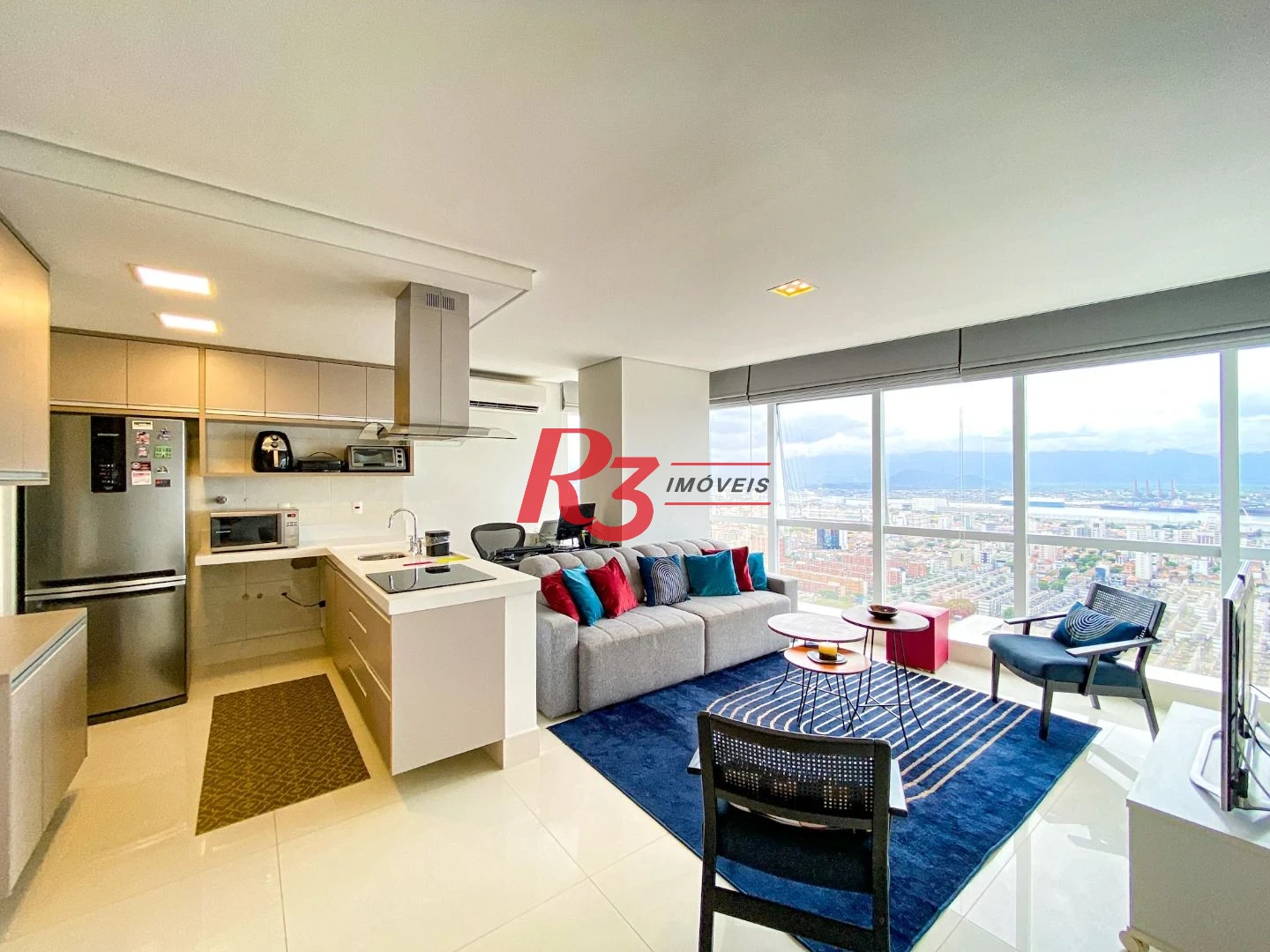 Apartamento com 1 dormitório à venda, 68 m² por R$ 1.200.000,00 - Aparecida - Santos/SP