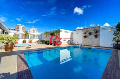 Cobertura à venda, 540 m² por R$ 4.400.000,00 - Ponta da Praia - Santos/SP