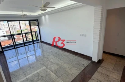 Apartamento para alugar, 100 m² por R$ 4.950,00/mês - Marapé - Santos/SP