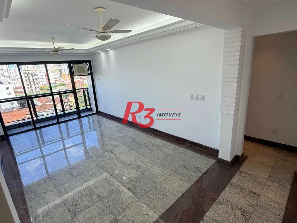 Apartamento para alugar, 100 m² por R$ 4.950,00/mês - Marapé - Santos/SP