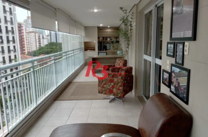 Apartamento com 4 dormitórios à venda, 165 m² por R$ 2.120.000,00 - Gonzaga - Santos/SP