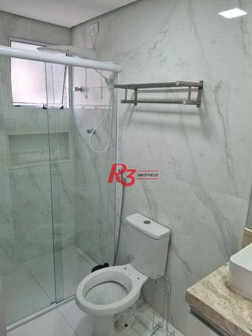 Apartamento 2 dormitórios, 2 suítes no bairro Boqueirão, Santos-SP.