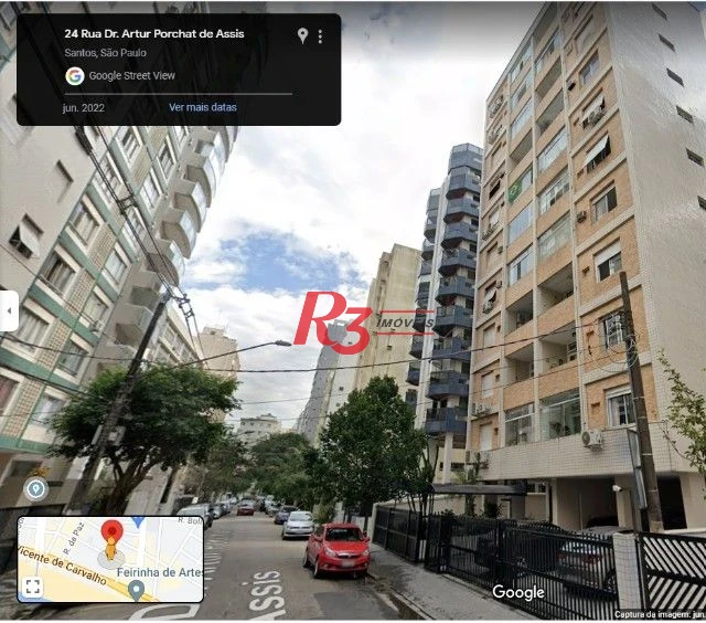 Apartamento 2 dormitórios, 2 suítes no bairro Boqueirão, Santos-SP.