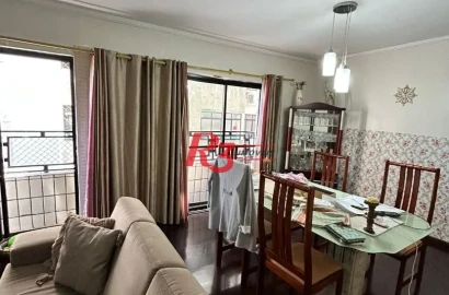 Apartamento com 3 dormitórios à venda, 128 m² por R$ 905.000,00 - Gonzaga - Santos/SP