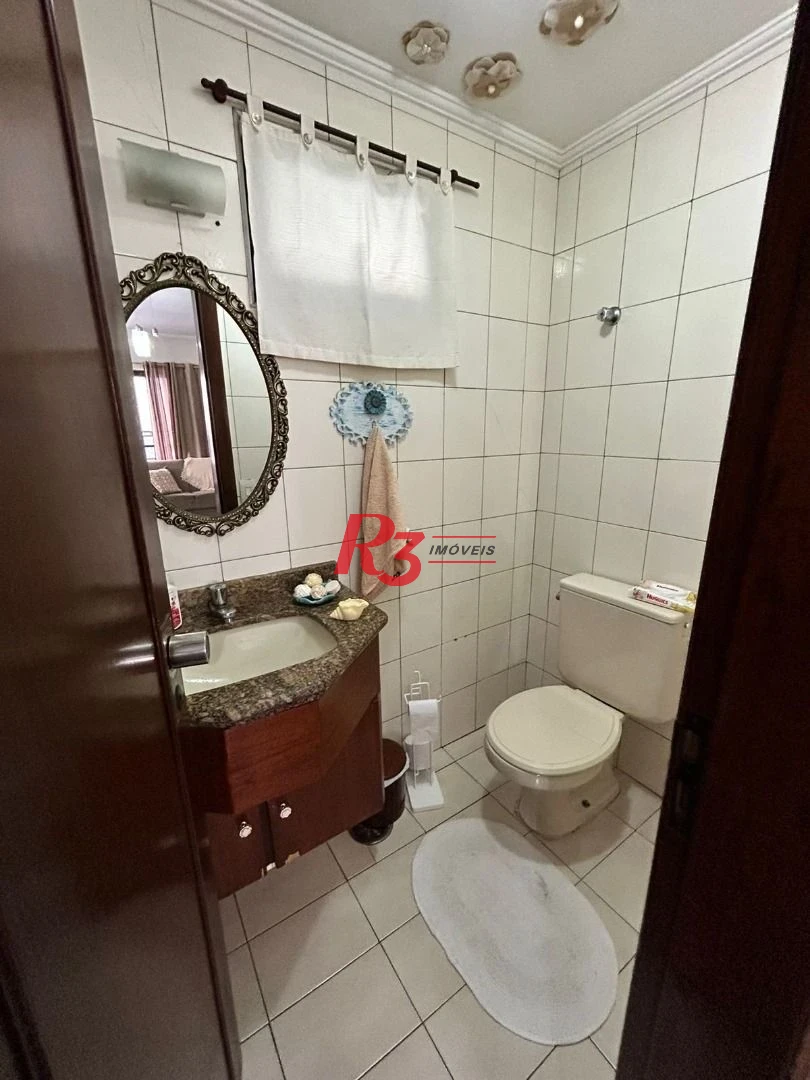 Apartamento com 3 dormitórios à venda, 128 m² por R$ 905.000,00 - Gonzaga - Santos/SP