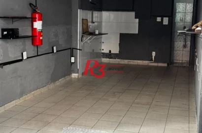 Loja, 26 m² - venda por R$ 380.000,00 ou aluguel por R$ 3.000,00/mês - Gonzaga - Santos/SP