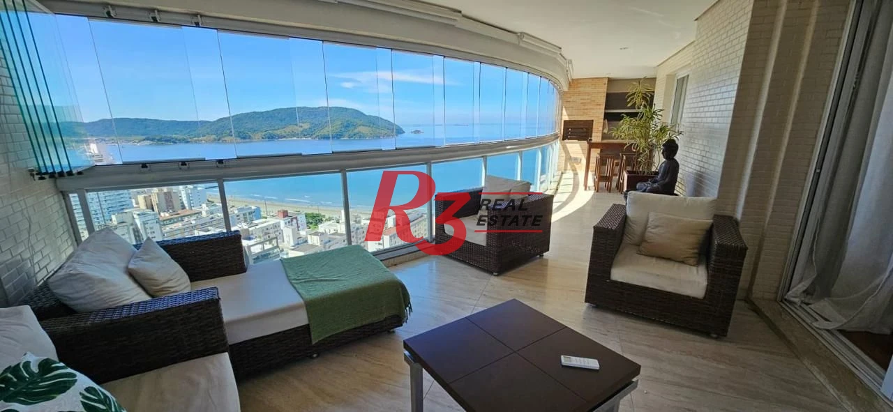 Apartamento com 3 dormitórios, 204 m² - venda por R$ 4.260.000,00 ou aluguel por R$ 25.000,00/mês - Embaré - Santos/SP