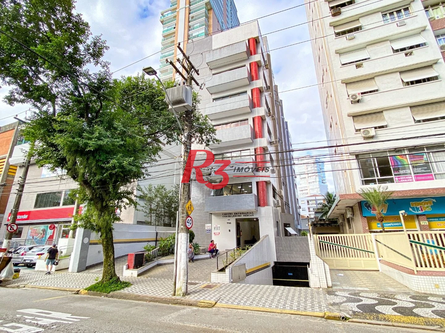 Sala à venda, 55 m² por R$ 420.000,00 - Boqueirão - Santos/SP