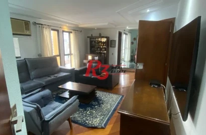 Apartamento com 4 dormitórios, 200 m² - venda por R$ 1.200.000,00 ou aluguel por R$ 7.013,00/mês - Boqueirão - Santos/SP