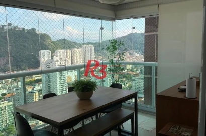 Apartamento com 3 dormitórios à venda, 100 m² por R$ 1.930.000,00 - Pompéia - Santos/SP