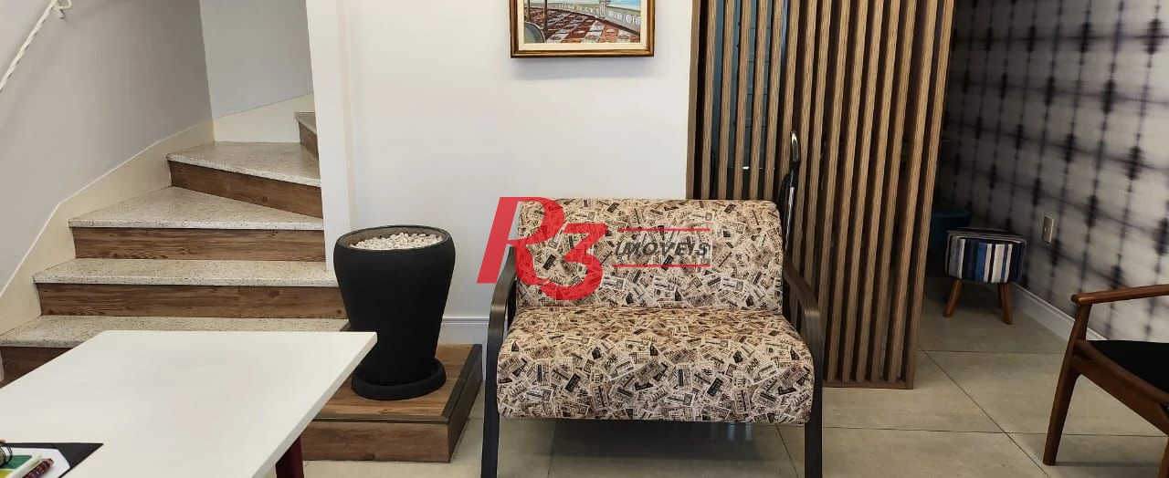 Sobrado com 3 dormitórios para alugar, 150 m² por R$ 7.500,01/mês - Vila Matias - Santos/SP