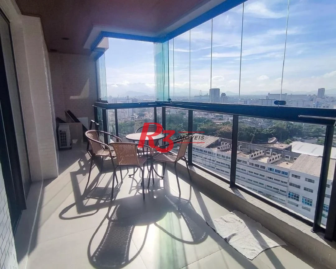 Apartamento com 1 dormitório para alugar, 54 m² - Boqueirão - Santos/SP