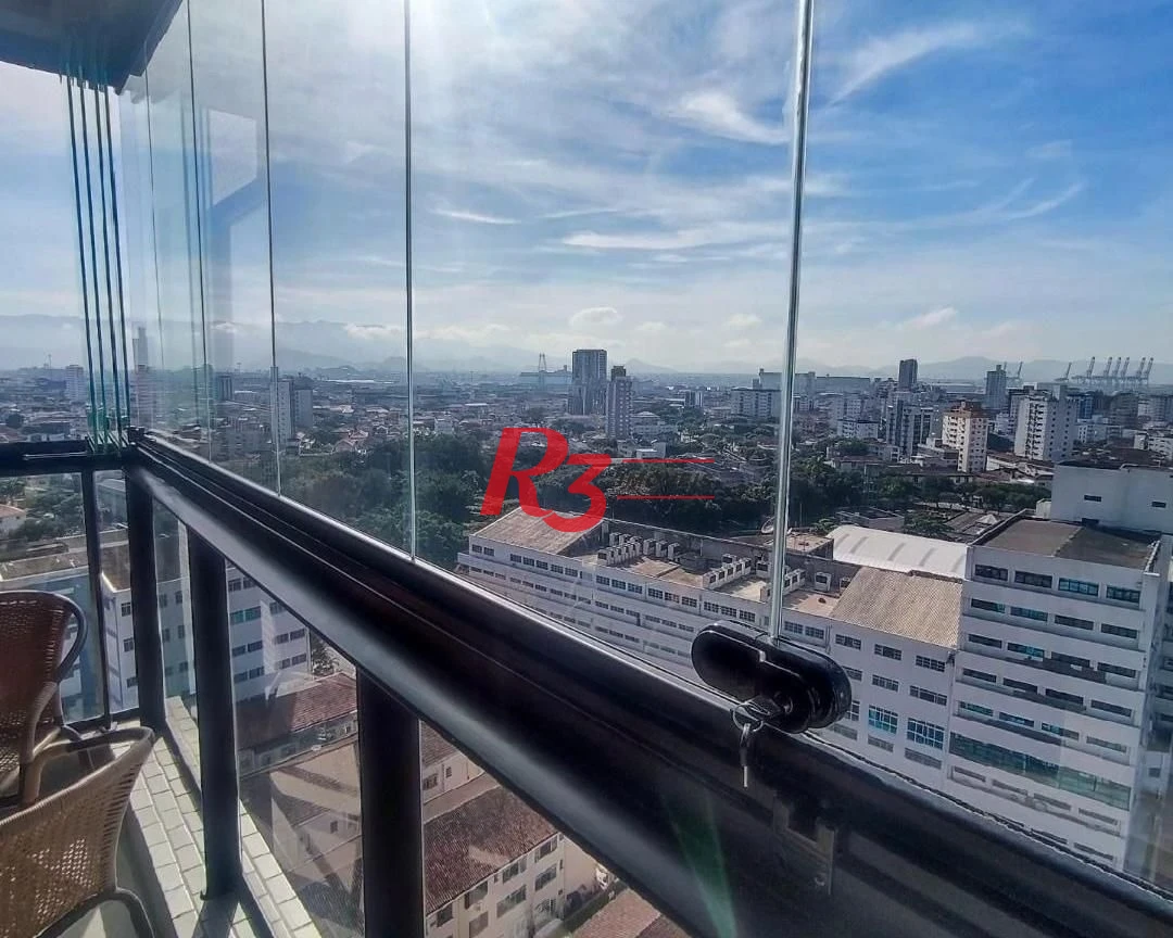 Apartamento com 1 dormitório para alugar, 54 m² - Boqueirão - Santos/SP