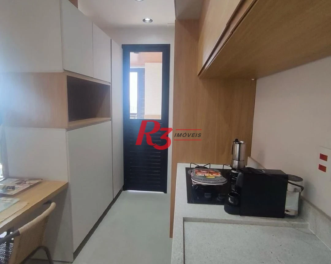Apartamento com 1 dormitório para alugar, 54 m² - Boqueirão - Santos/SP