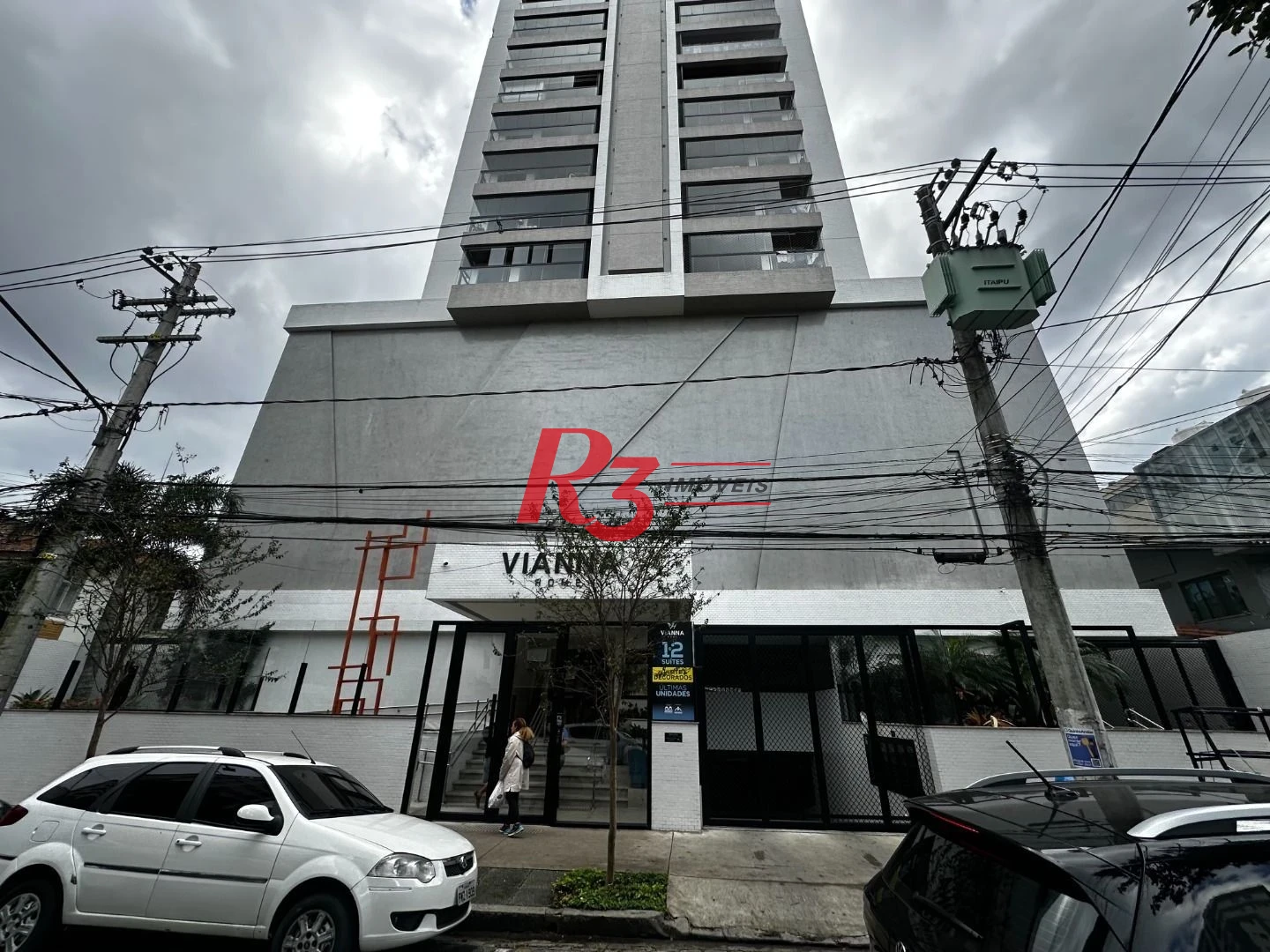 Apartamento com 1 dormitório para alugar, 54 m² - Boqueirão - Santos/SP