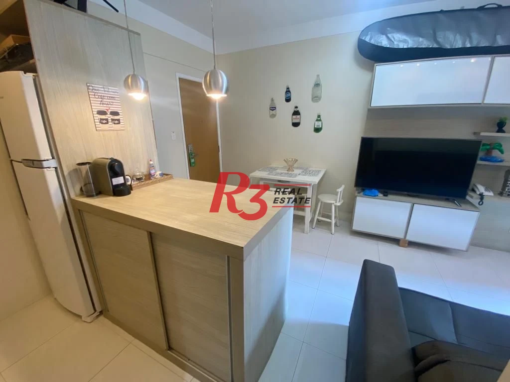 Flat, 45 m² - venda por R$ 390.000,00 ou aluguel por R$ 4.500,00/mês - Gonzaga - Santos/SP