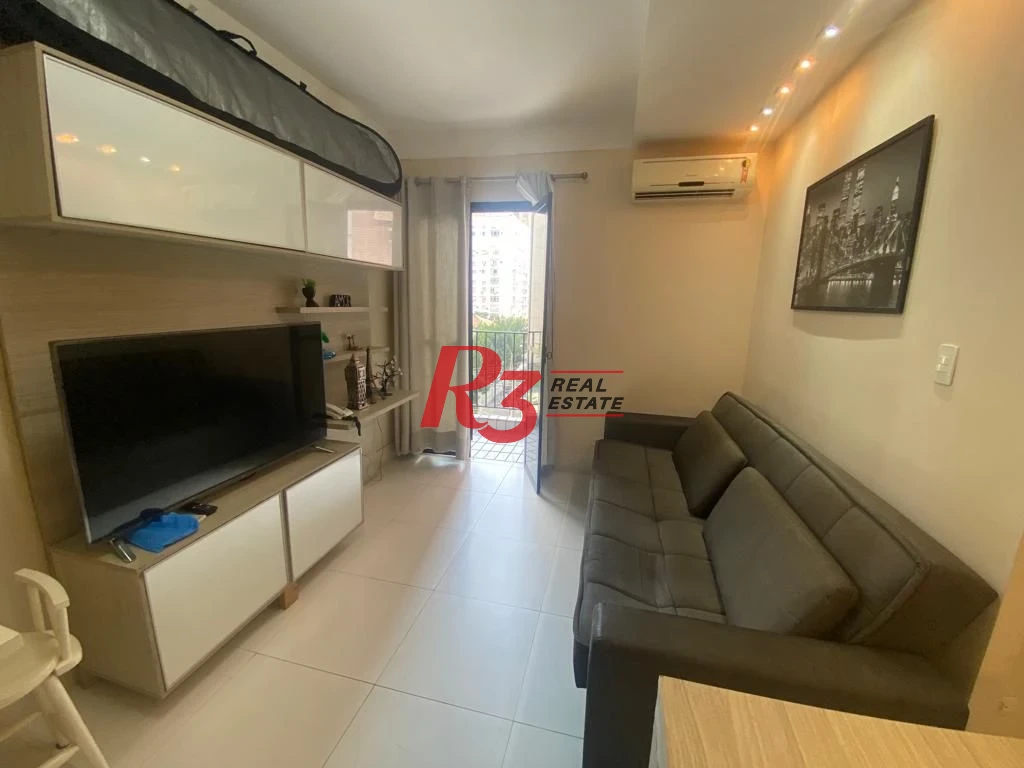 Flat, 45 m² - venda por R$ 390.000,00 ou aluguel por R$ 4.500,00/mês - Gonzaga - Santos/SP