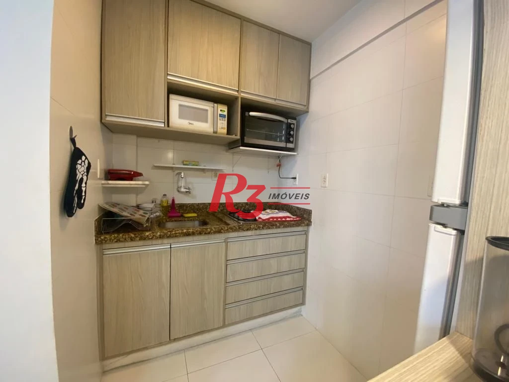 Flat com 1 dormitório à venda, 45 m² por R$ 320.000,00 - Gonzaga - Santos/SP