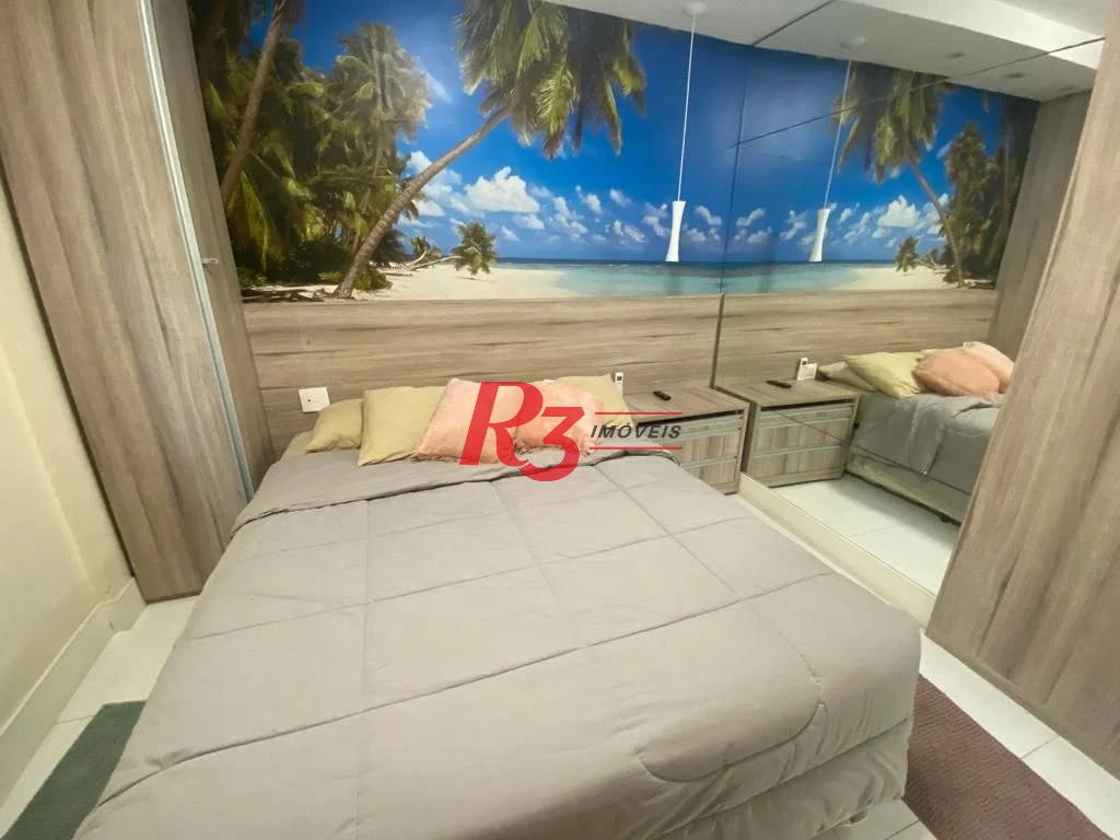 Flat com 1 dormitório à venda, 45 m² por R$ 320.000,00 - Gonzaga - Santos/SP