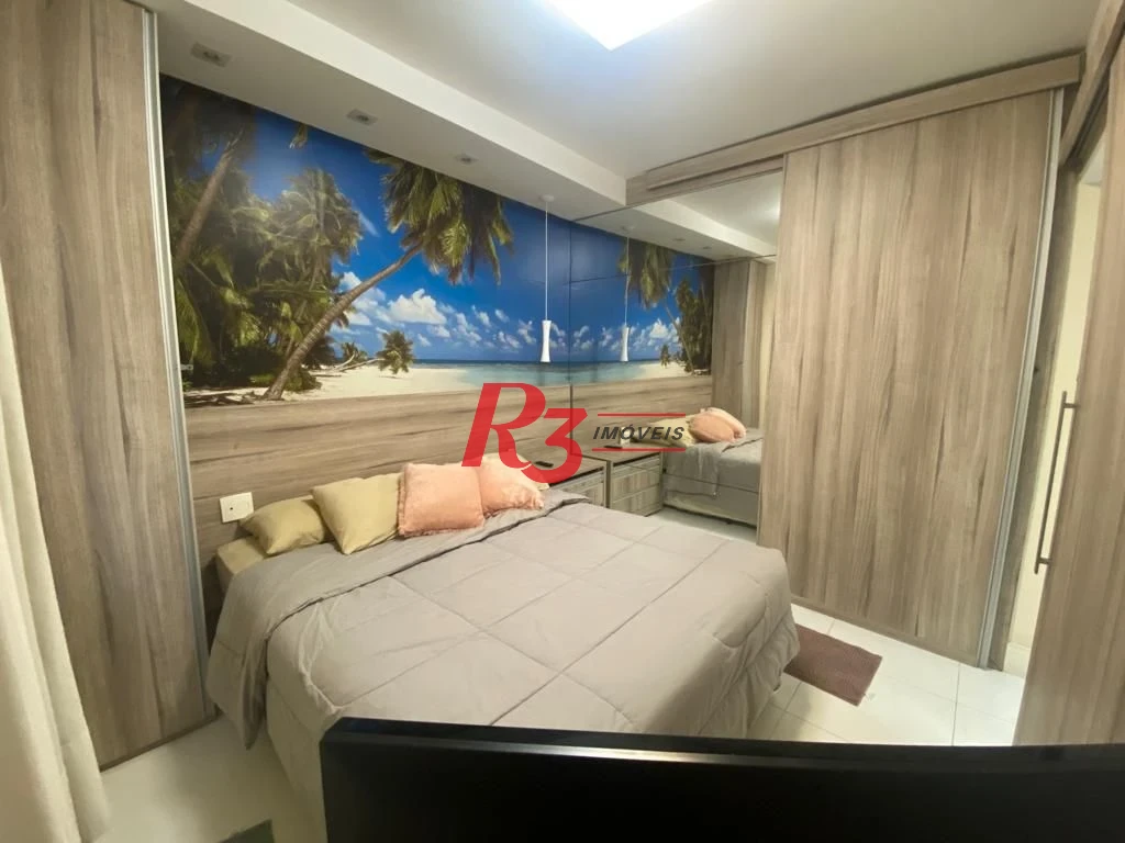 Flat com 1 dormitório à venda, 45 m² por R$ 320.000,00 - Gonzaga - Santos/SP
