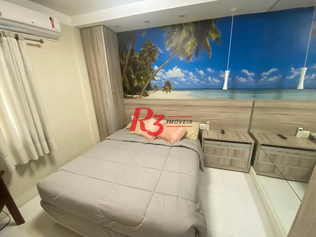 Flat com 1 dormitório à venda, 45 m² por R$ 320.000,00 - Gonzaga - Santos/SP