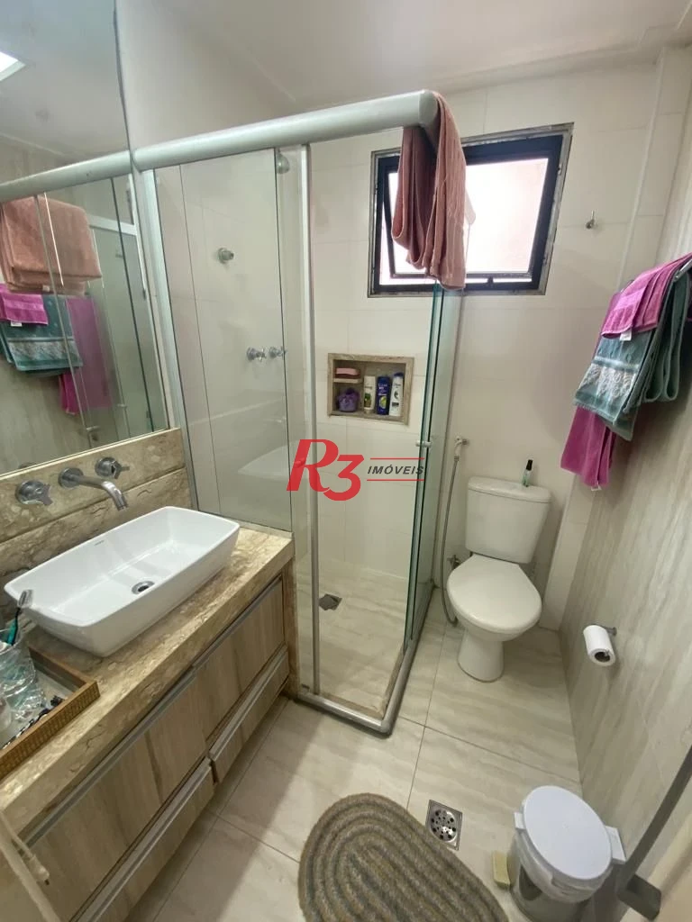 Flat com 1 dormitório à venda, 45 m² por R$ 320.000,00 - Gonzaga - Santos/SP