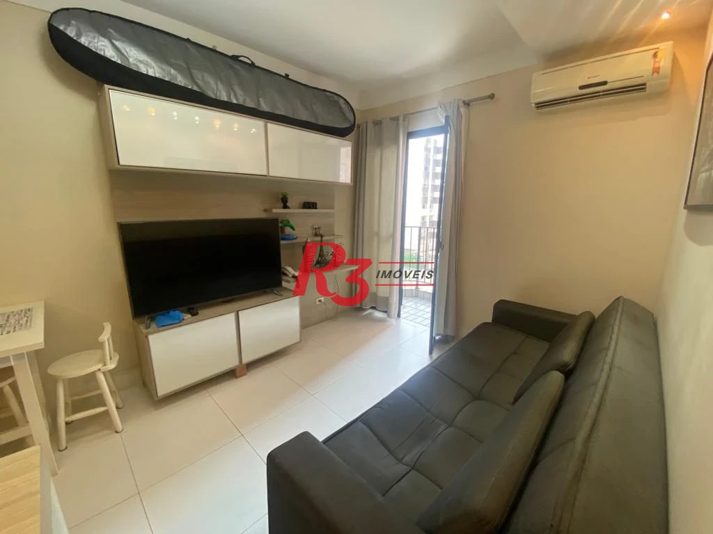 Flat com 1 dormitório à venda, 45 m² por R$ 320.000,00 - Gonzaga - Santos/SP