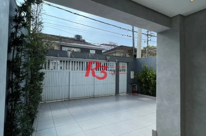 Sobrado com 4 suítes à venda, 240 m² por R$ 2.700.000 - Boqueirão - Santos/SP