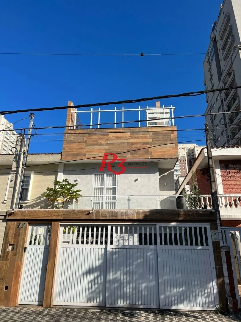 Sobrado com 4 suítes à venda, 240 m² por R$ 2.700.000 - Boqueirão - Santos/SP