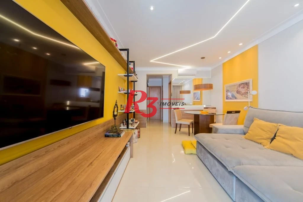 Apartamento com 3 dormitórios à venda, 124 m² por R$ 1.950.000,00 - Boqueirão - Santos/SP