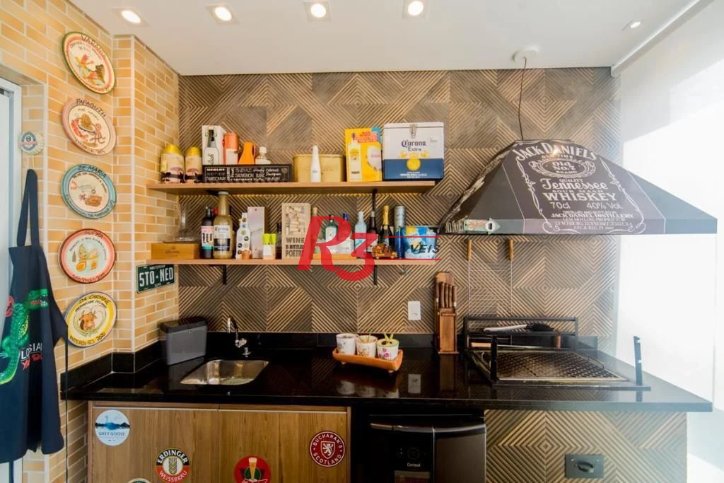 Apartamento com 3 dormitórios à venda, 124 m² por R$ 1.950.000,00 - Boqueirão - Santos/SP