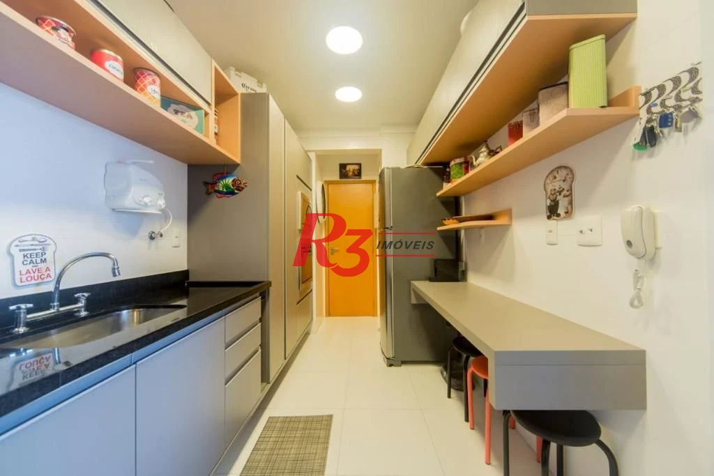 Apartamento com 3 dormitórios à venda, 124 m² por R$ 1.950.000,00 - Boqueirão - Santos/SP