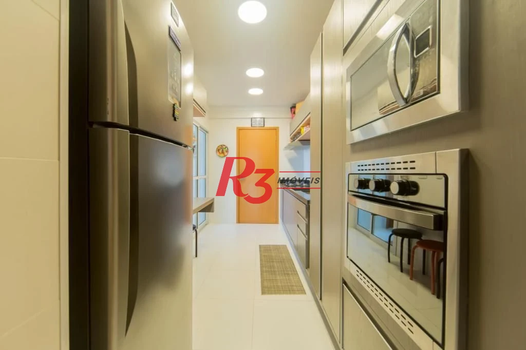 Apartamento com 3 dormitórios à venda, 124 m² por R$ 1.950.000,00 - Boqueirão - Santos/SP