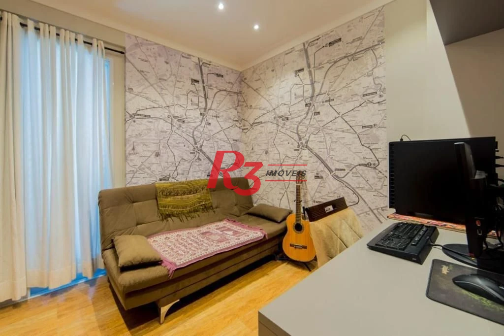 Apartamento com 3 dormitórios à venda, 124 m² por R$ 1.950.000,00 - Boqueirão - Santos/SP