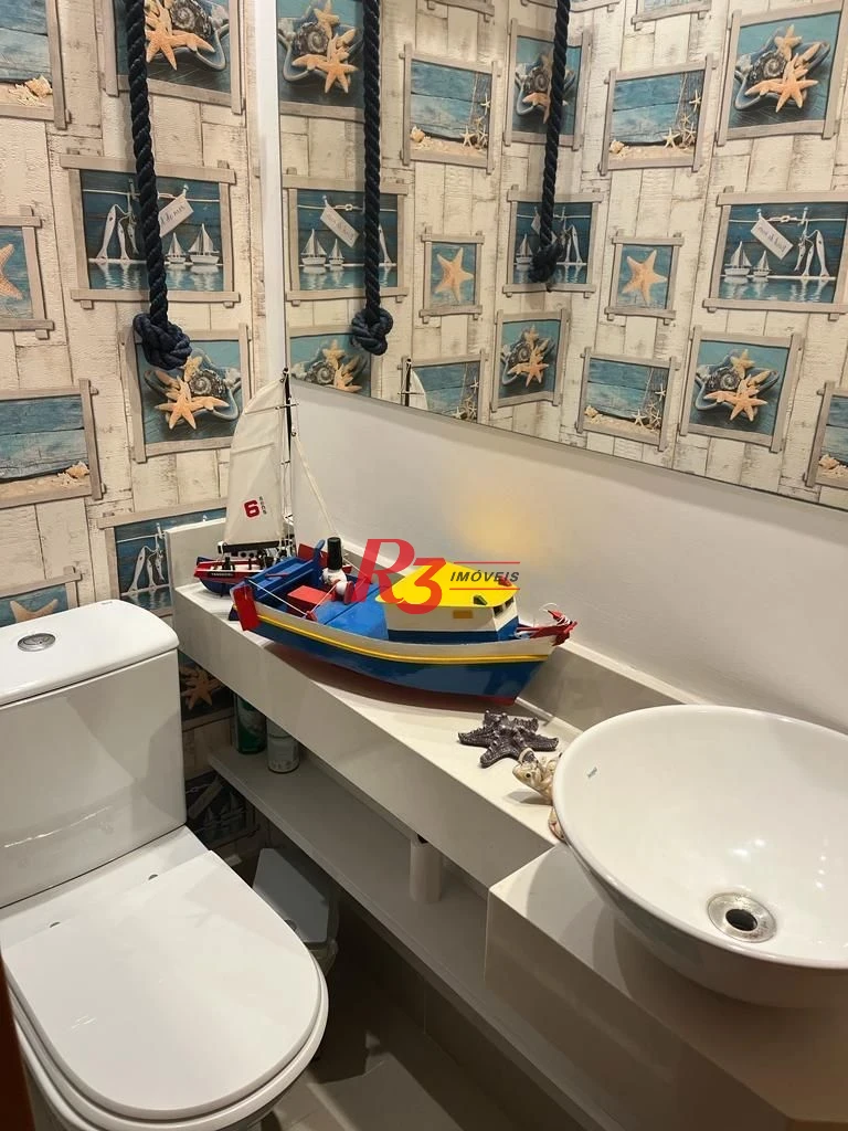 Apartamento com 3 dormitórios à venda, 124 m² por R$ 1.950.000,00 - Boqueirão - Santos/SP