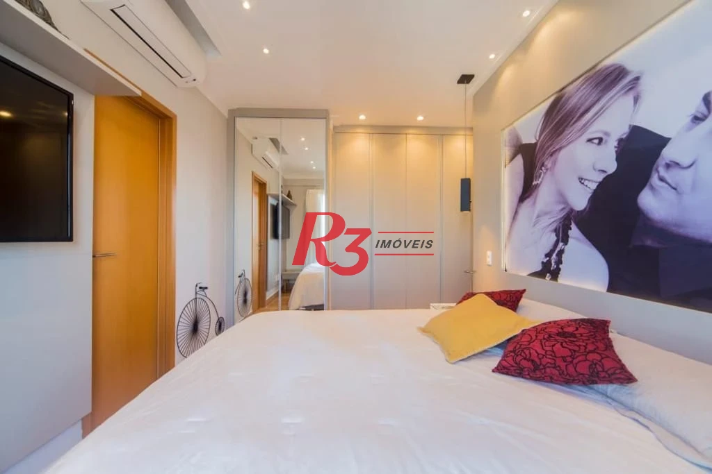Apartamento com 3 dormitórios à venda, 124 m² por R$ 1.950.000,00 - Boqueirão - Santos/SP