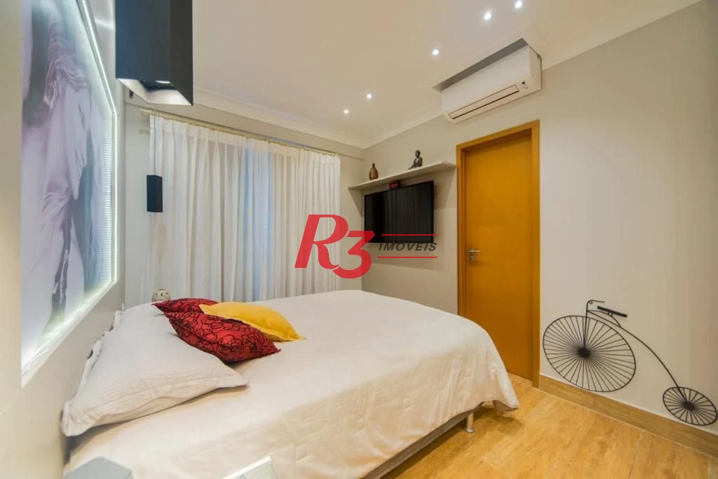 Apartamento com 3 dormitórios à venda, 124 m² por R$ 1.950.000,00 - Boqueirão - Santos/SP