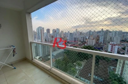 Apartamento com 2 dormitórios à venda, 70 m² por R$ 810.000,00 - Boqueirão - Santos/SP