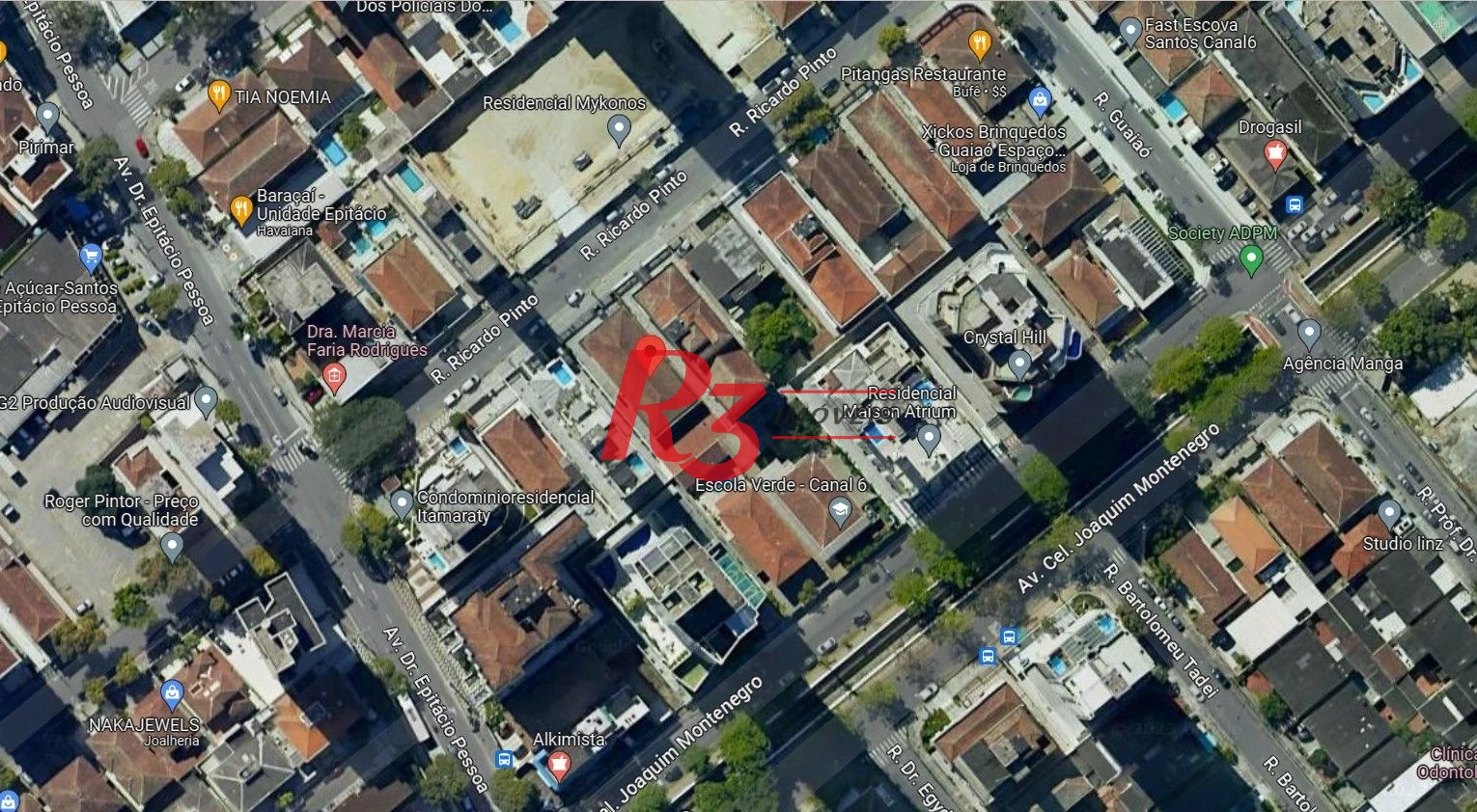 Terreno à venda, 585 m² por R$ 5.849.000,00 - Aparecida - Santos/SP