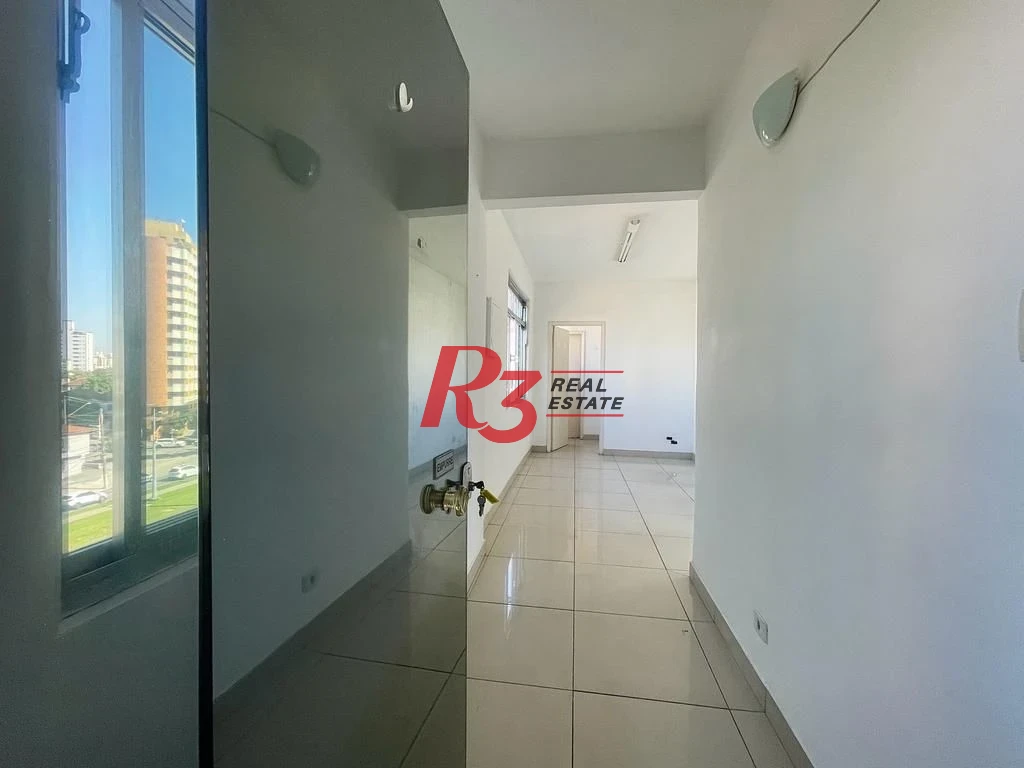 Sala para alugar, 58 m² por R$ 2.900,00/mês - Boqueirão - Santos/SP
