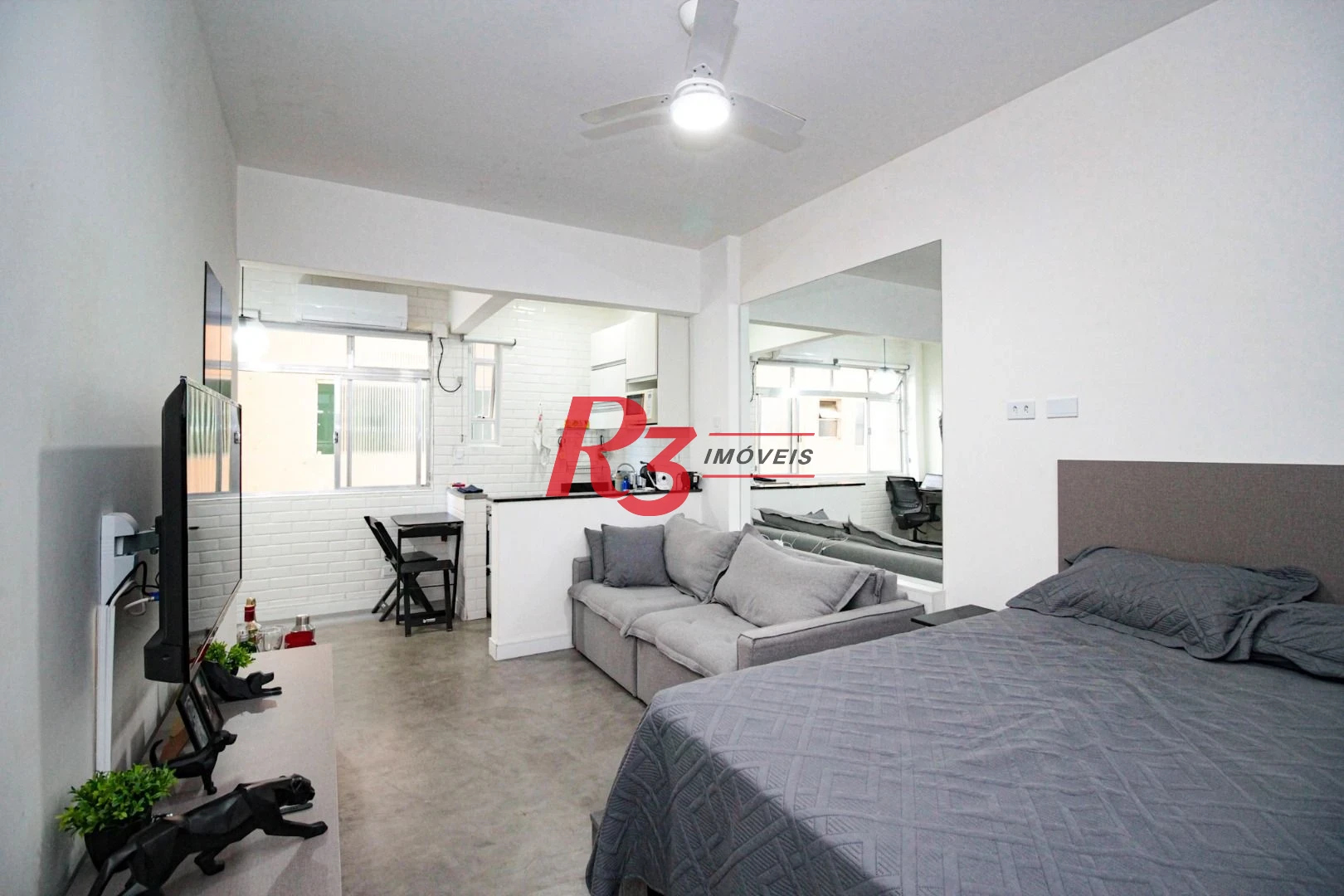 Studio com 1 dormitório à venda, 31 m² por R$ 380.000,00 - Embaré - Santos/SP