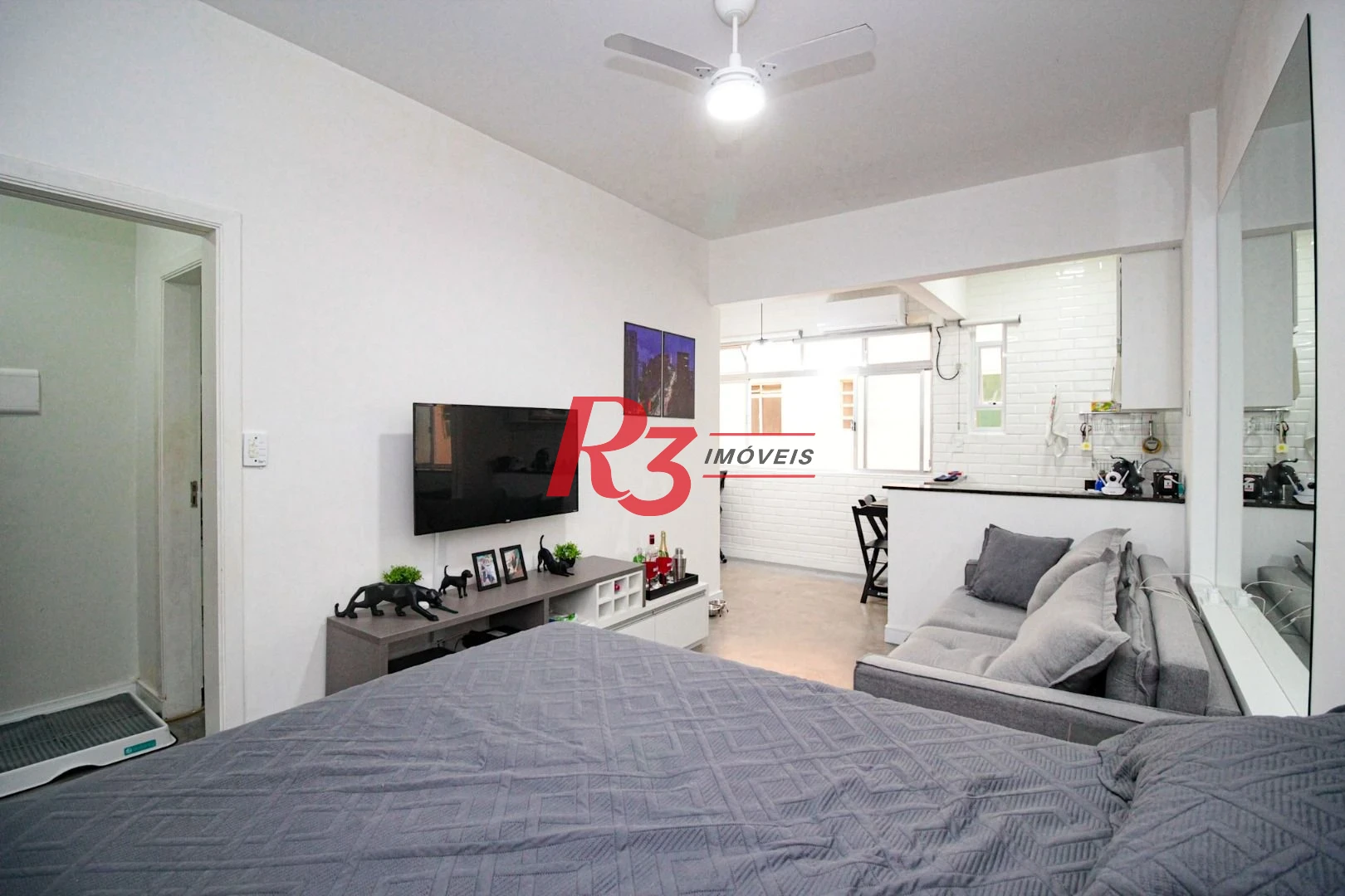 Studio com 1 dormitório à venda, 31 m² por R$ 380.000,00 - Embaré - Santos/SP