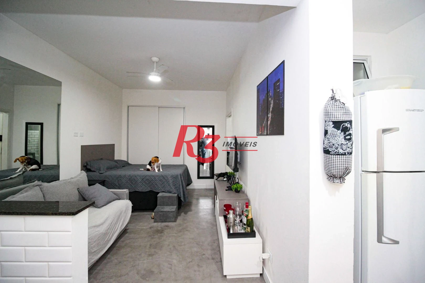 Studio com 1 dormitório à venda, 31 m² por R$ 380.000,00 - Embaré - Santos/SP