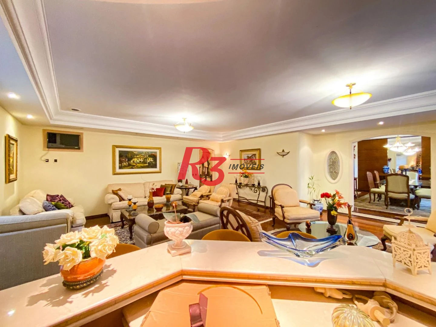 LOCAÇÃO Apartamento com 4 dormitórios, 294 m² - venda por R$ 2.300.000 ou aluguel por R$ 15.000/mês - Boqueirão - Santos/SP