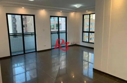Apartamento com 3 dormitórios à venda, 148 m² - Ponta da Praia - Santos/SP