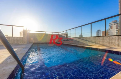 Apartamento com 3 dormitórios à venda, 196 m² por R$ 1.990.000,00 - Embaré - Santos/SP