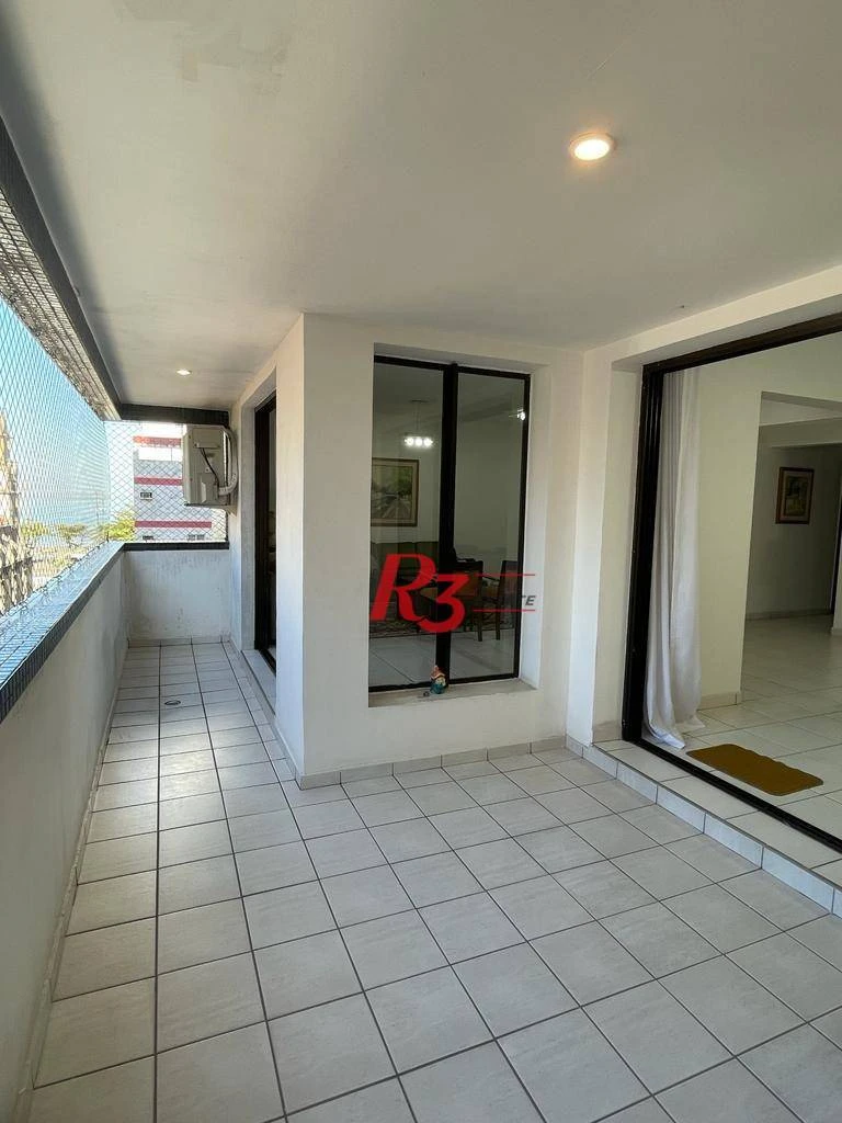Apartamento com 3 dormitórios à venda, 196 m² por R$ 1.990.000,00 - Embaré - Santos/SP