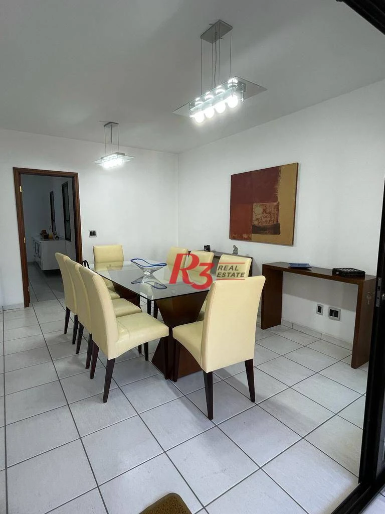 Apartamento com 3 dormitórios à venda, 196 m² por R$ 1.990.000,00 - Embaré - Santos/SP