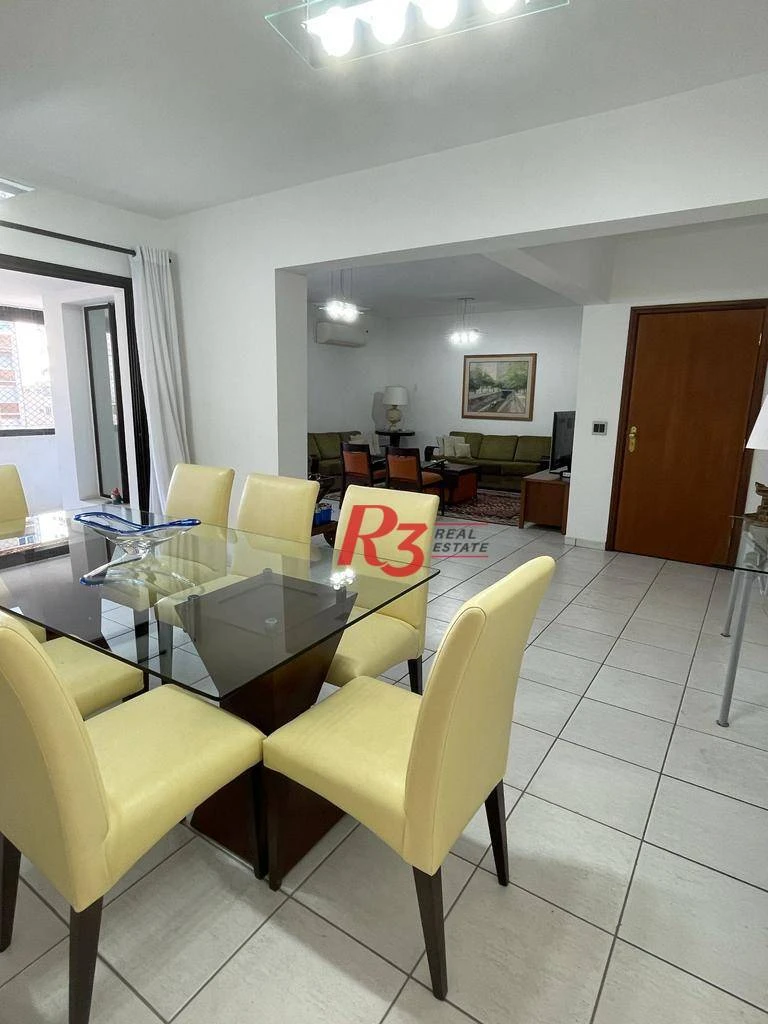 Apartamento com 3 dormitórios à venda, 196 m² por R$ 1.990.000,00 - Embaré - Santos/SP