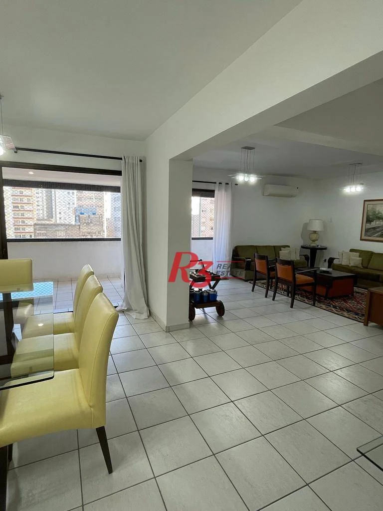 Apartamento com 3 dormitórios à venda, 196 m² por R$ 1.990.000,00 - Embaré - Santos/SP